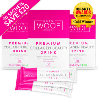 Marine Collagen Peptides Beauty Drink - 90 Sachets (Strawberry & Lime)